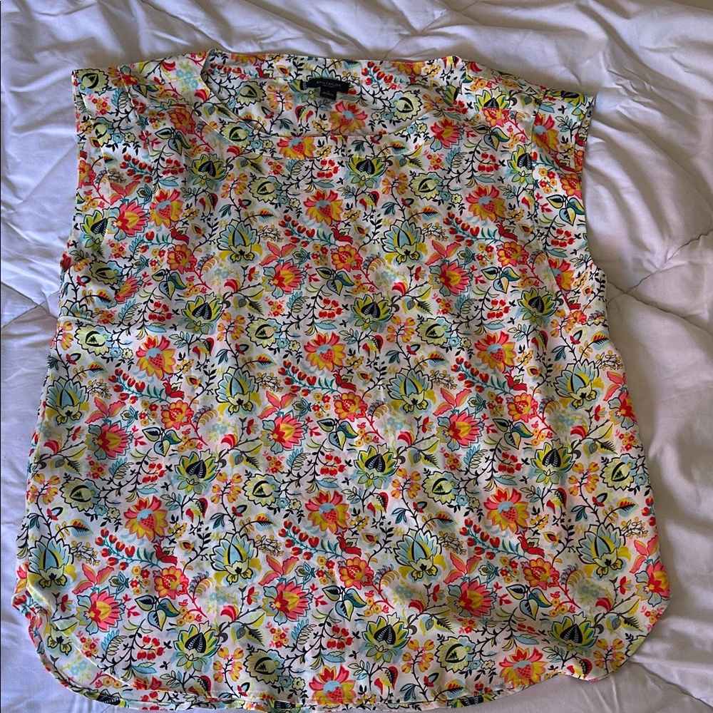 Ann Taylor Floral Blouse - Multicolor